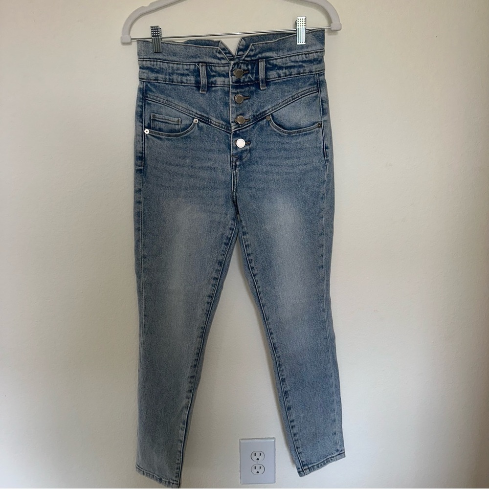 BLANK NYC High-Waisted Blue Jeans